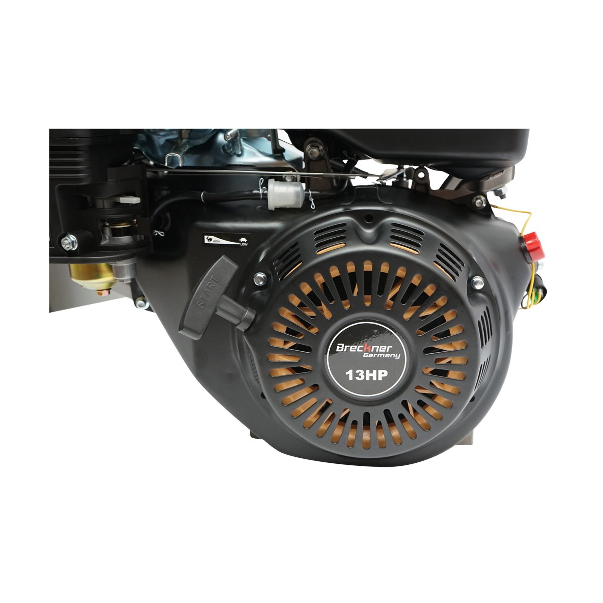 Motor pe benzina 13CP, 4 timpi, ax cu pana 25mm, pornire sfoara Breckner Germany